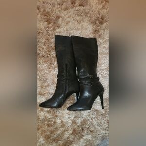 Elegant Ralph Lauren Black Women's Heeled Boots